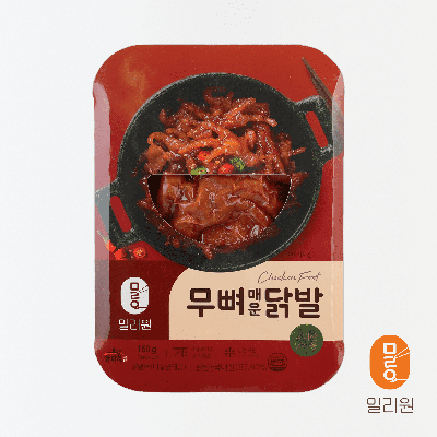 [밀리원] 무뼈매운닭발 160g x 5개