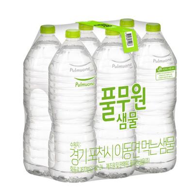 ★4/30 반값습니다★ [풀무원] 무라벨 생수 2L x 12개