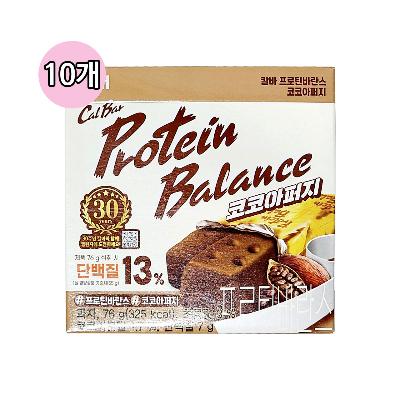 해태 칼바 프로틴바란스 코코아퍼지 76g(10개입)