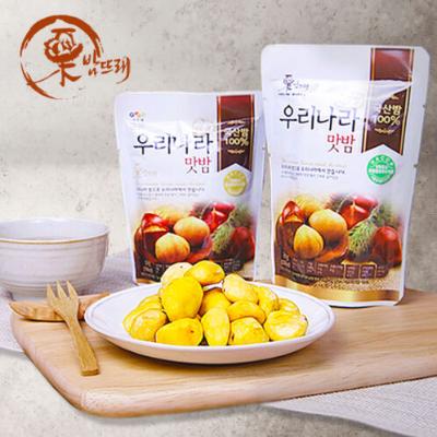 [밤뜨래] 100% 국산밤_우리나라 맛밤 80g*3봉